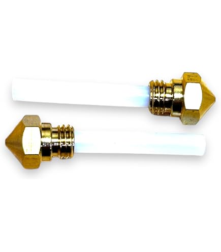 Amazon.com: 0.4mm Brass Hotend Extruder Nozzles with PTFE Tubes